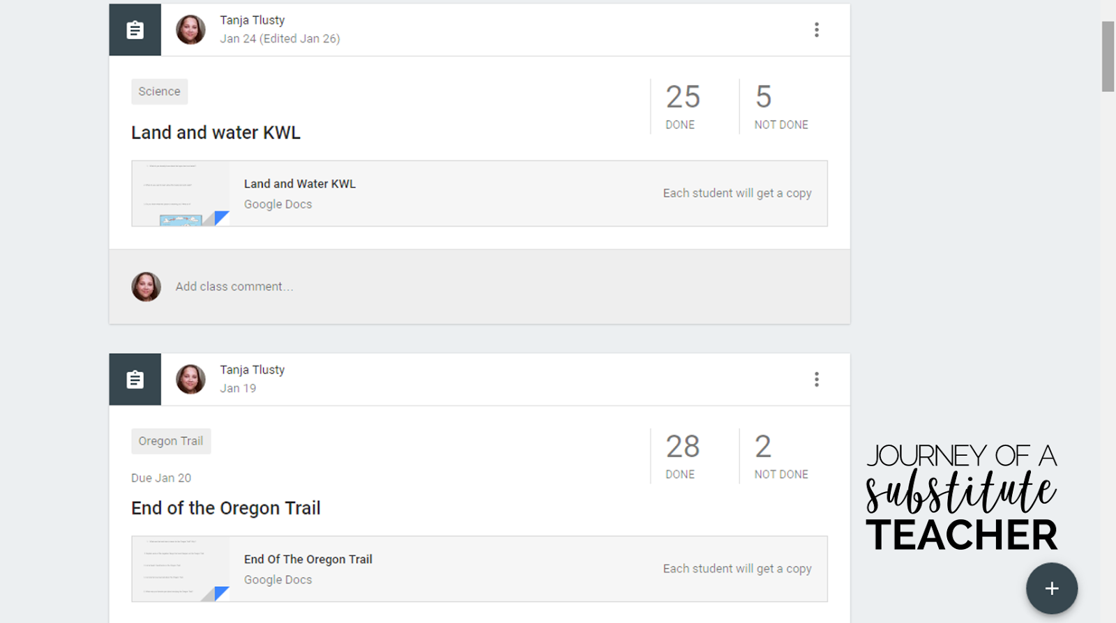 How I Use Google Classroom Journey of a Substitute Teacher