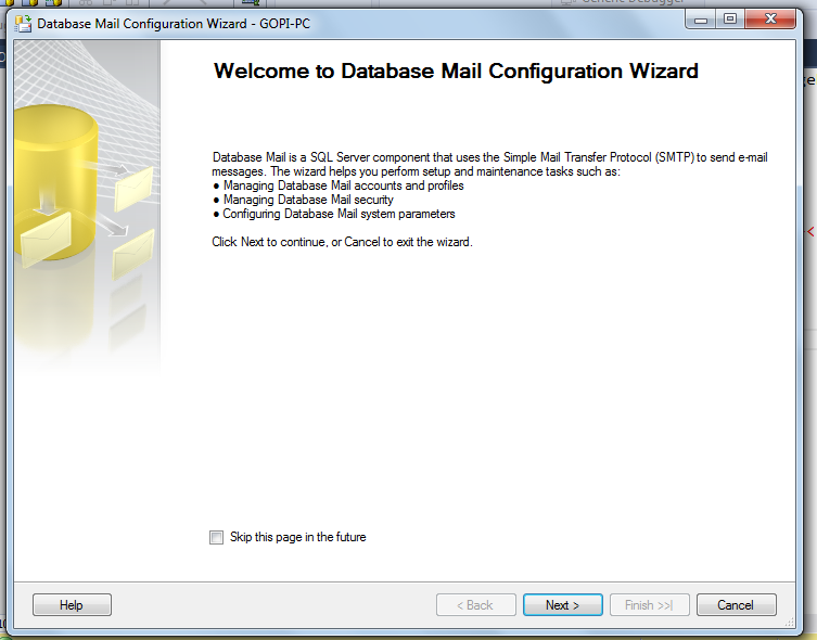 Sending Email From MS SQL server using sp_send_dbmail stored procedure