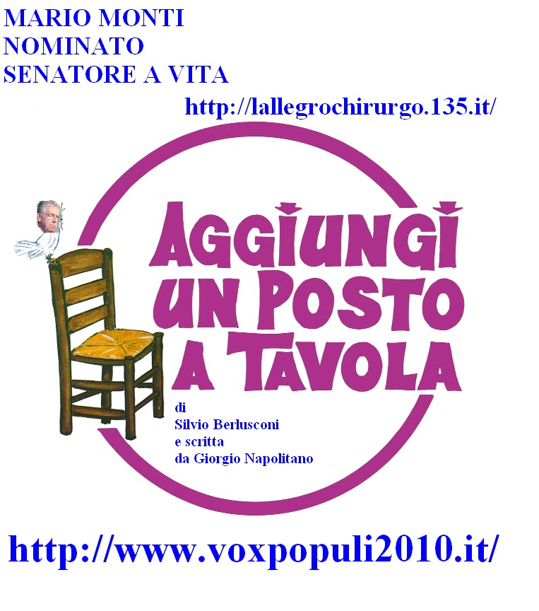 Mario Monti nuovo senatore a vita Giovanni Lanzo Mario Monti nuovo senatore a vita Giovanni Lanzo