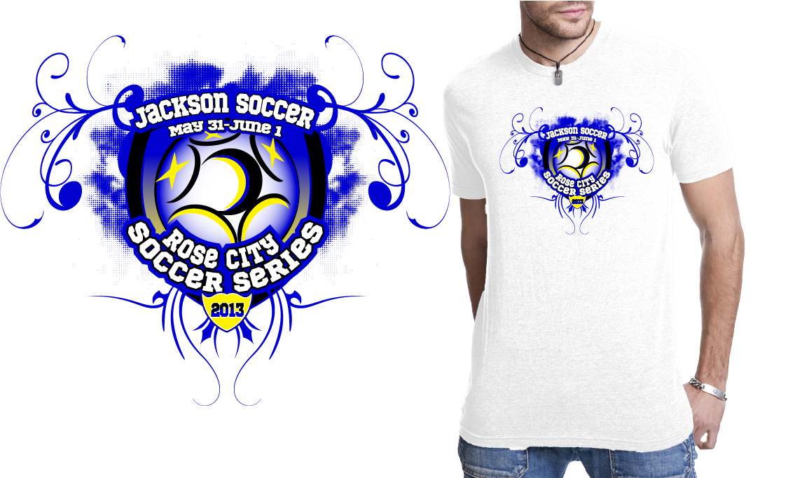 T-shirt logo design creative ideas: Soccer logo idea by Peter. 