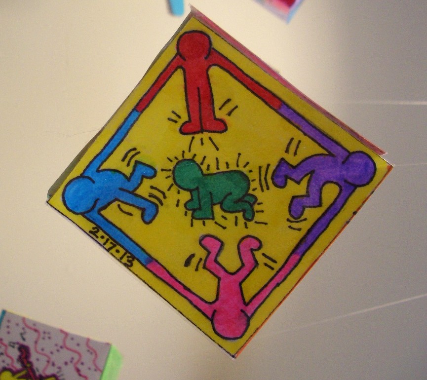 DREAM DRAW CREATE: Keith Haring 3-D cubes