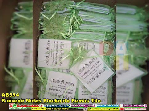 jual Souvenir Notes Blocknote Kemas Tile