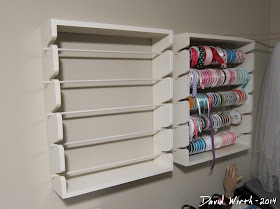 ribbon rack, wall mount