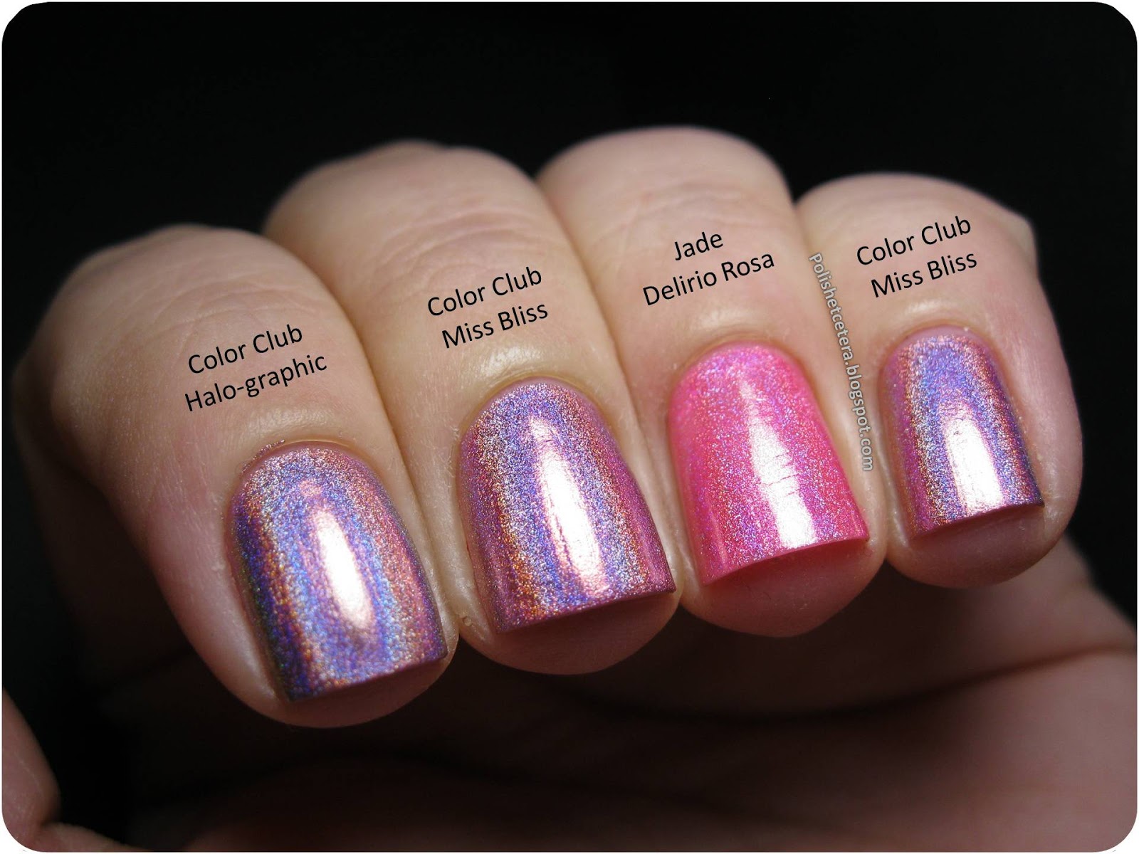 Color Club Holo Hues 2013 Swatches and Comparisons! Polish Etc.