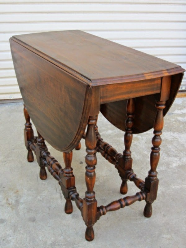 Particularly striking vintage tables!