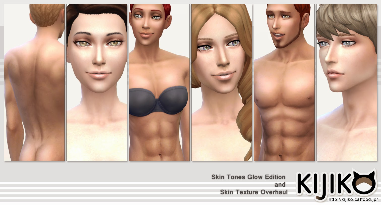 My Sims 4 Blog Skin Tones Glow Edition and Skin Texture