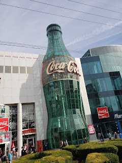 Biggest Coca-cola bottle in the world at Las Vegas Nevada
