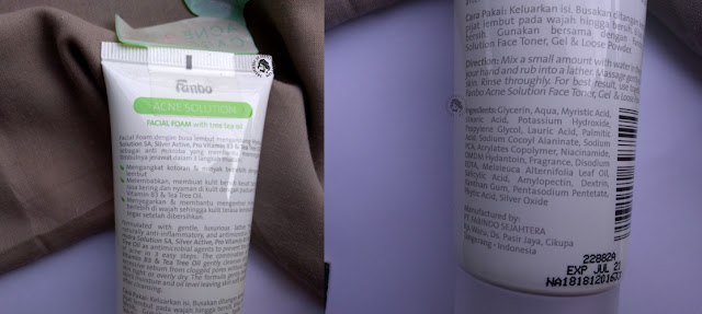 Review Fanbo Acne Solution Face Wash, pretty-moody.com