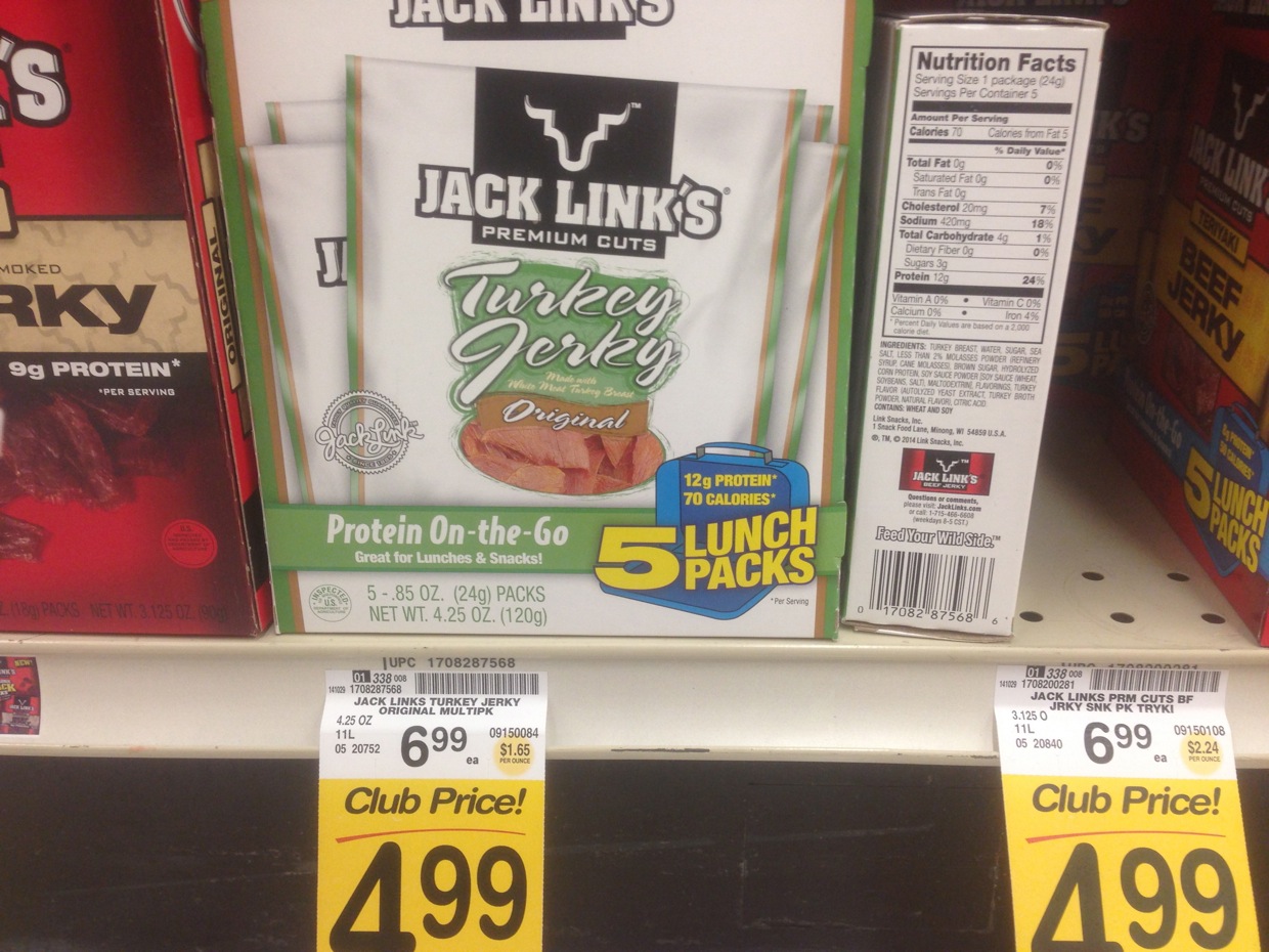Healthy Grocery Turkey Jerky, 4.25 oz, Jack Link's Safeway