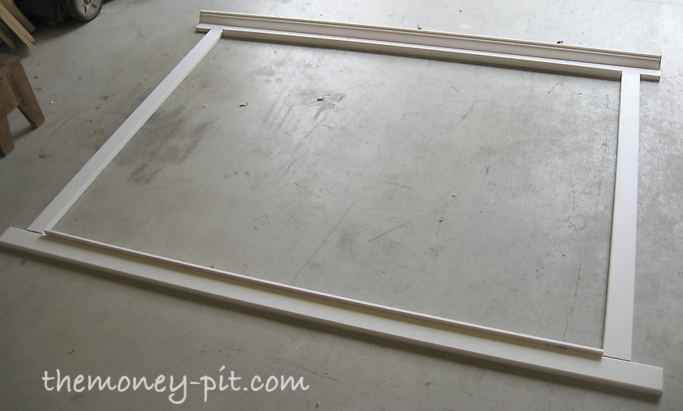 For my mirror (3 ft x 5 ft) my dimensions looked like this