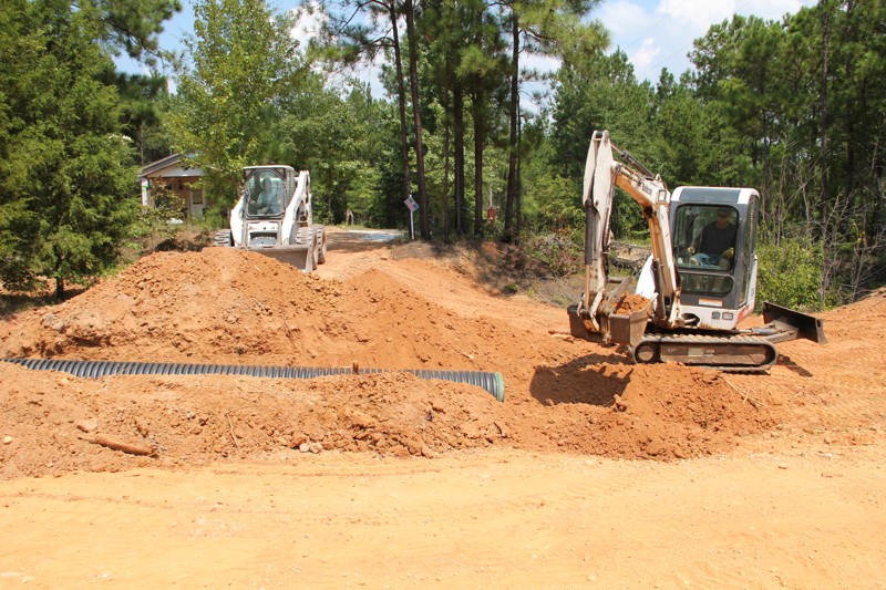 CT Hauling & Materials LLC Building a Gravel Driveway in Verbena, AL.