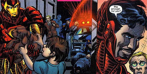 Iron Man Est Il Vraiment Mort SHEBAM ! POW ! BLOP ! WIZZZZZ !: Iron man rélève son identité pour un