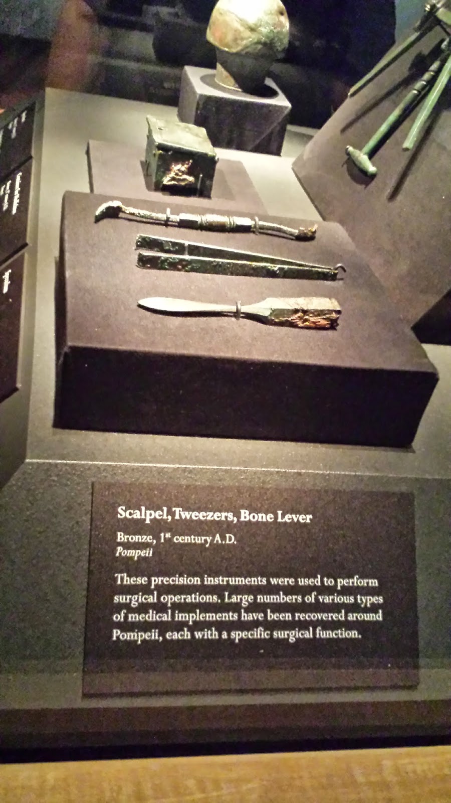 Pompeii Museum Exhibition Medical tools