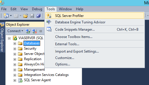 SQL Server Profiler Trace Events For a Specific Database 2012
