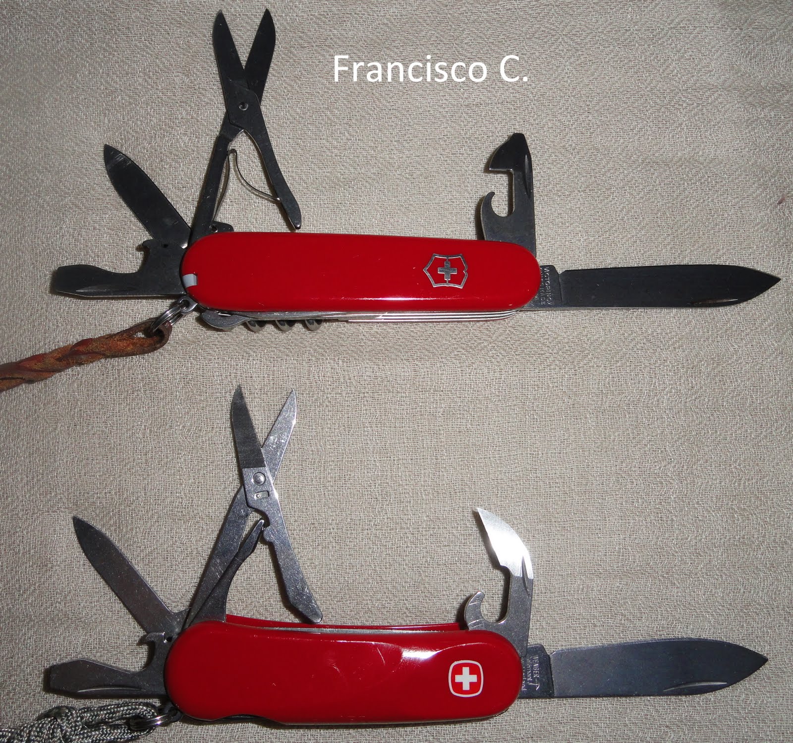 Pasión por las navajas. Victorinox Vs Wenger.