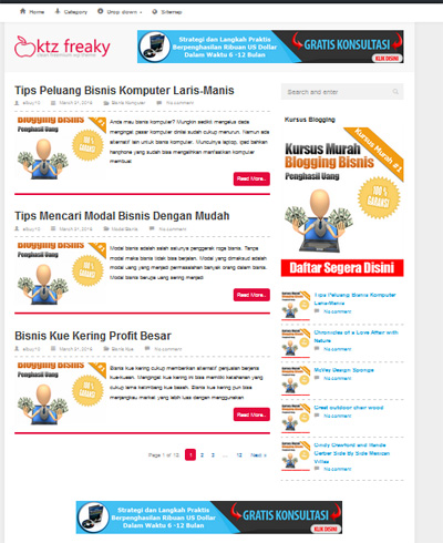 Template Blog Wordpress Template Blog Wordpress