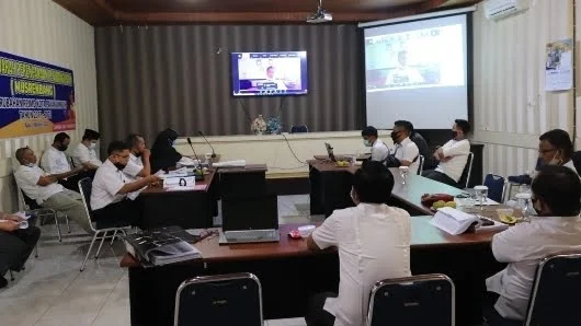 Foto Rapat Virtual. Pemko Payakumbuh Lakukan Perubahan Pada RPJMD 2017-2022.