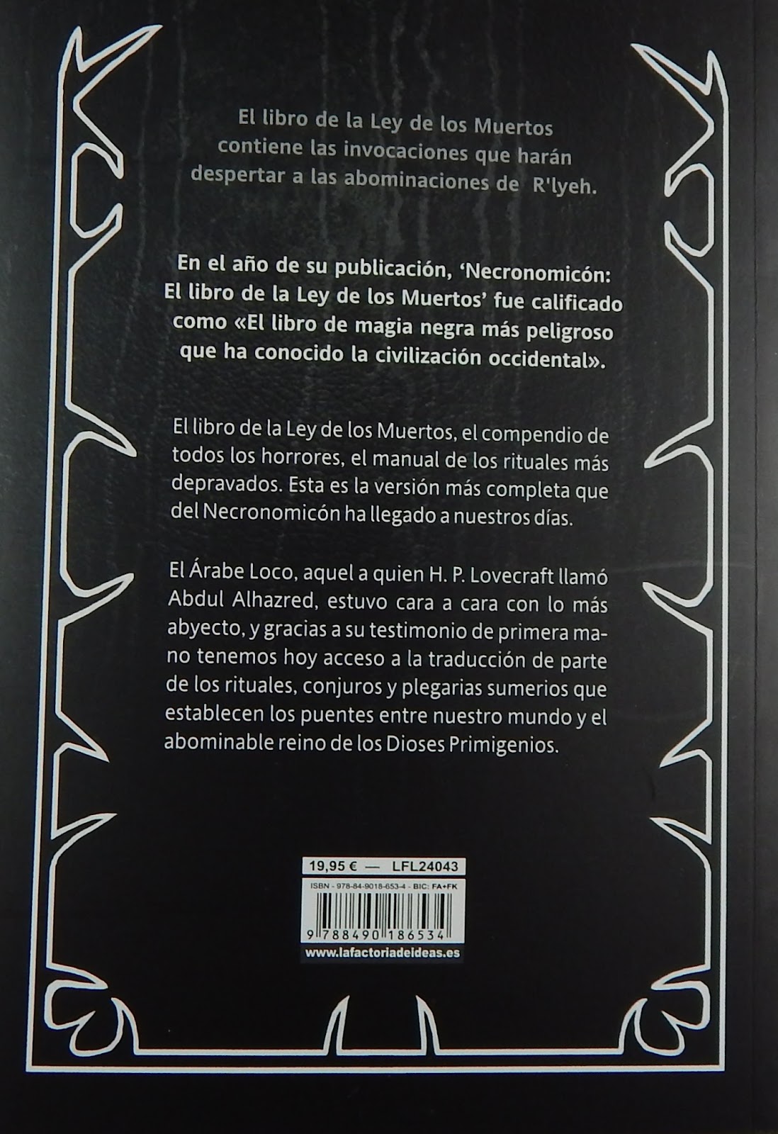 Susurros desde la Oscuridad Necronomicón, el libro de la ley de los muertos