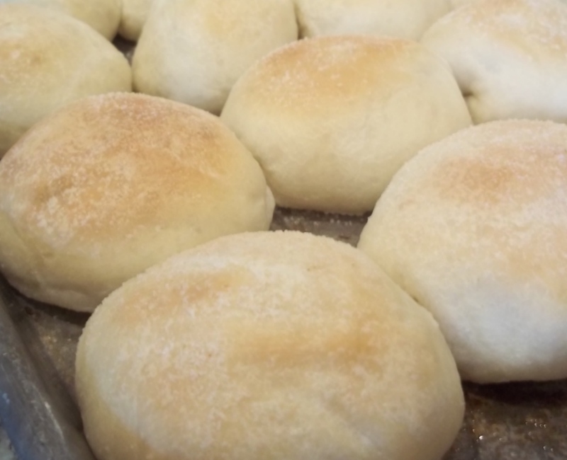 Homegrown Cozy Garlic Yeast Rolls