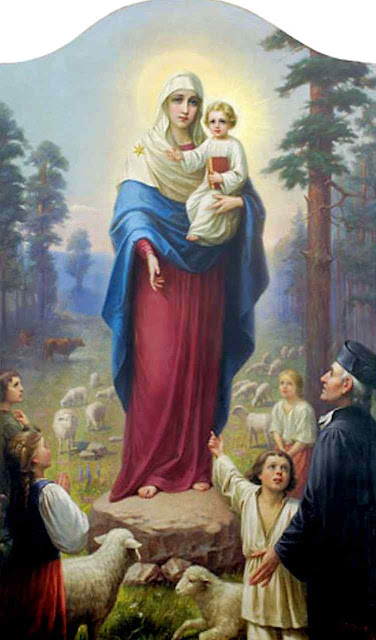Quadro representando a aparição de Nossa Senhora em Siluva Quadro representando a aparição de Nossa Senhora em Siluva