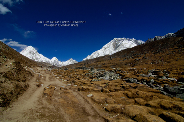 Pumori, Lingtren, Khumbutse, and Nuptse