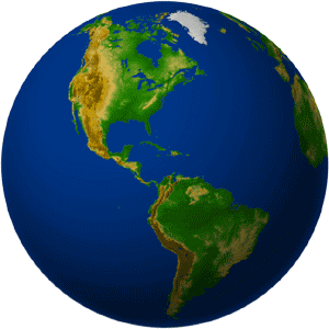 Entorno espacial geográfico de América en el mundo : Objetivos