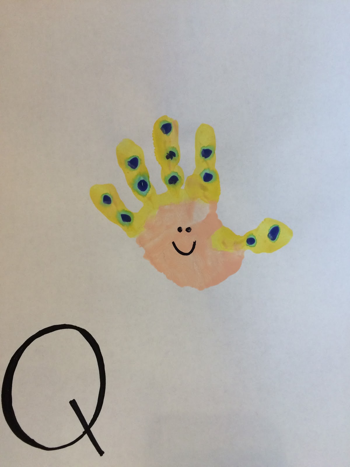 Letter Q: Letter Squish, Songs, Books, Handprint Art (Day 1)