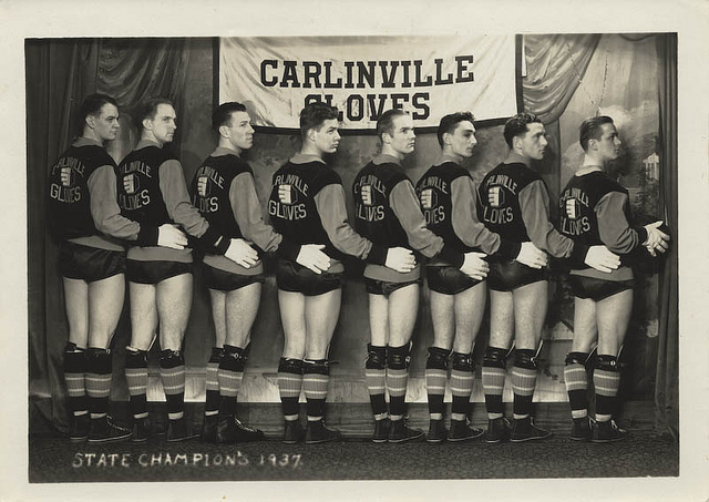 carlinville gloves state champions illinois 1937 vintage everyday