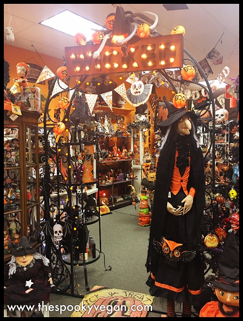 The Spooky Vegan Traditions Holiday Store's Halloween Displays