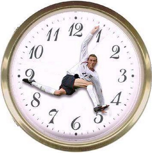 Ticking away. Time is ticking. Funny Clock. Funny Clocks food.
