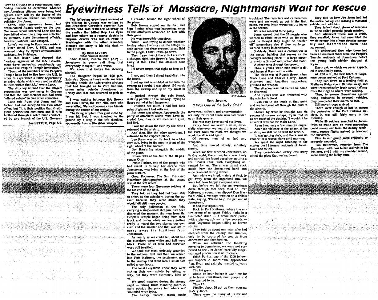 StevenWarRan Research November 20, 1978, The Knoxville NewsSentinel,