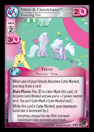 My Little Pony Flitter & Cloudchaser, Prancing Pair Marks in Time CCG Card