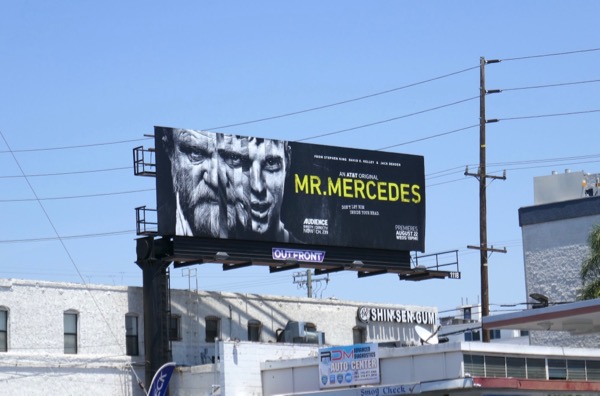 Mr. Mercedes season 2 billboard Santa Monica Boulevard Mr Mercedes season 2 billboard