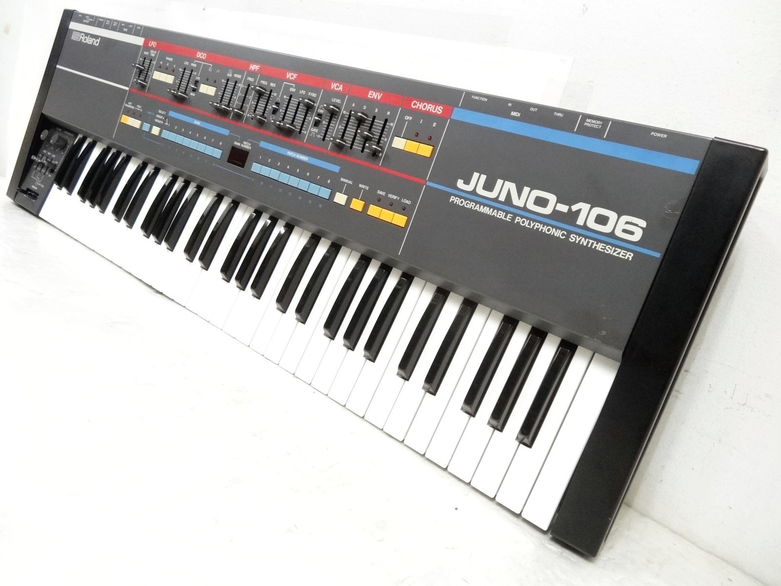 MATRIXSYNTH Roland Juno106 Vintage Analog Synthesizer PRO SERVICED SN 487866