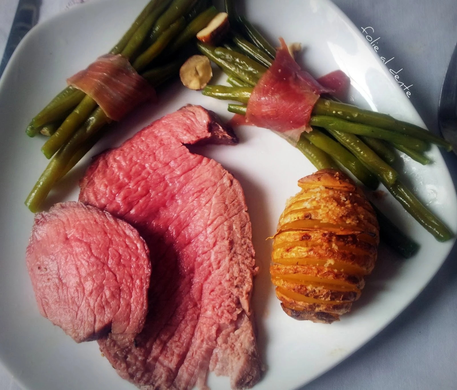 Folie al dente: Le rôti de boeuf et ses haricots noisette et pomme de