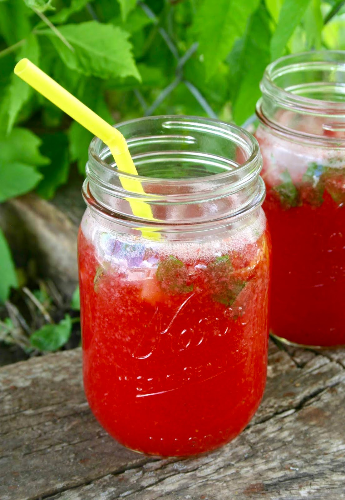 Strawberry, Mint & Lime Cooler