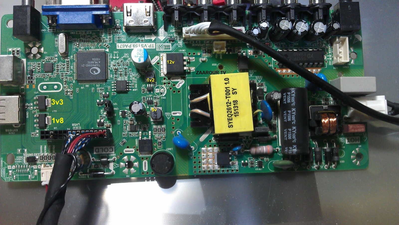 DVBSHD: Géant LED24GN1050 châssis :tp .vst59.pa671
