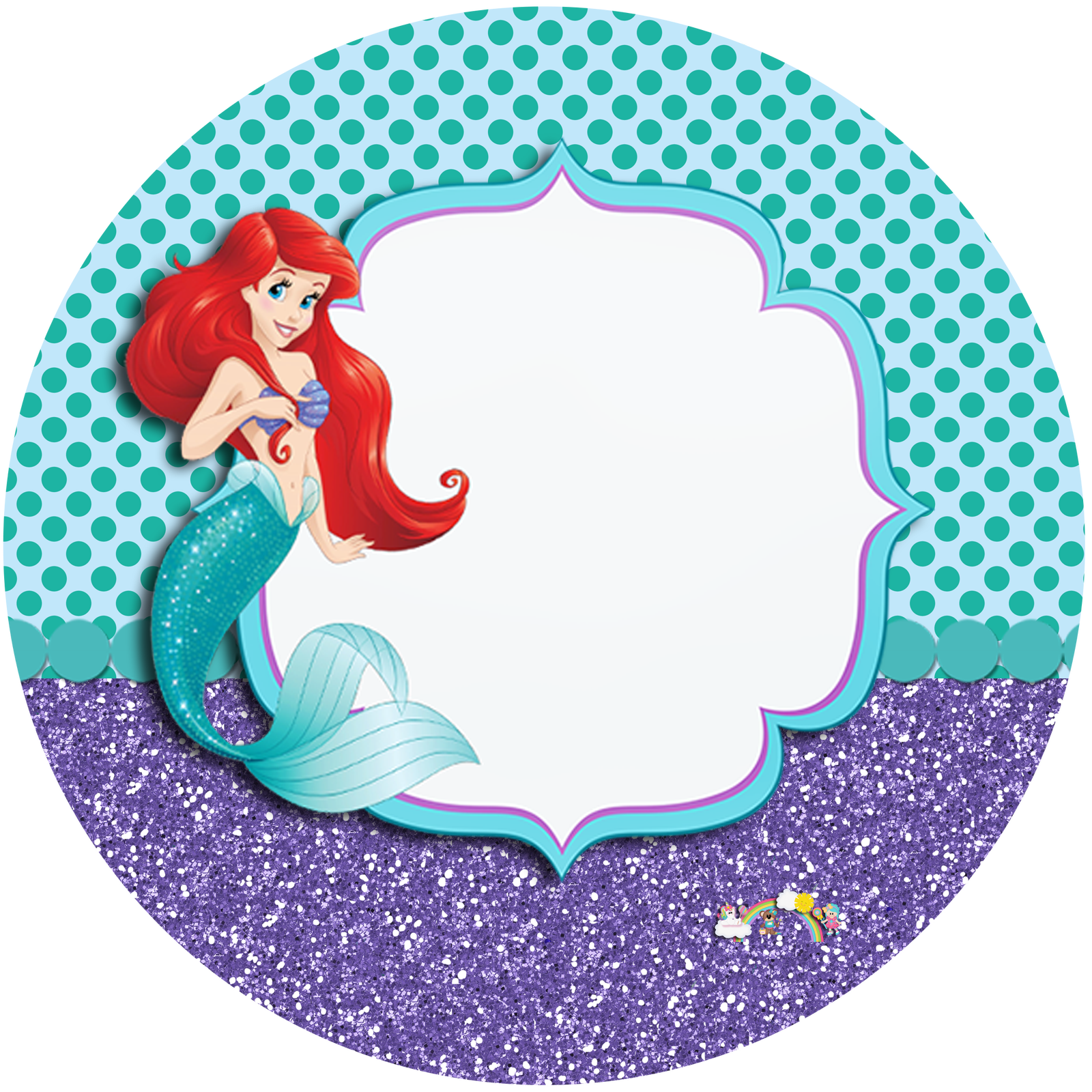Kit de Festa Ariel: A Pequena Sereia – Grátis para Imprimir