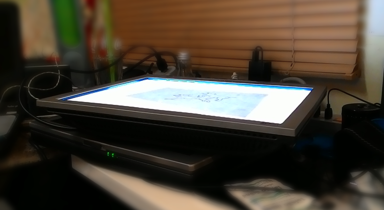 Cavy Lab DIY Animation Light box from old LCD screen.