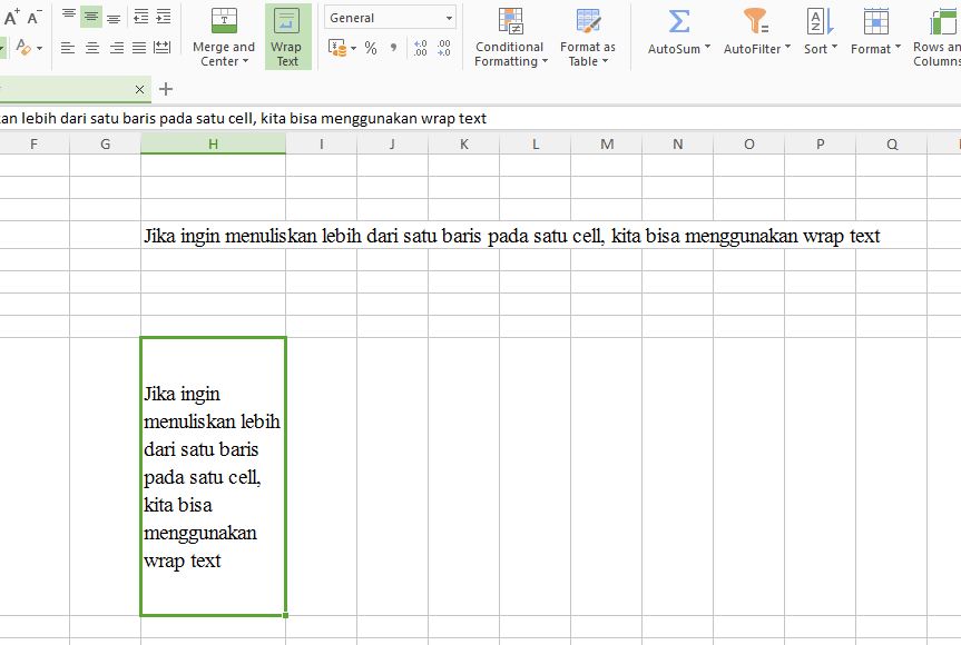 Kegunaan wrap text pada wps spreadsheet broadband learning center