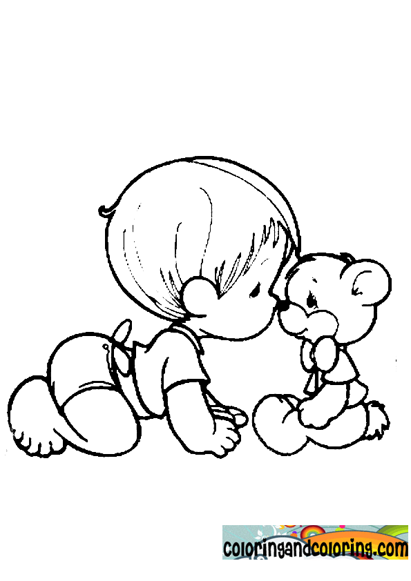 precious moment baby coloring pages - photo #2