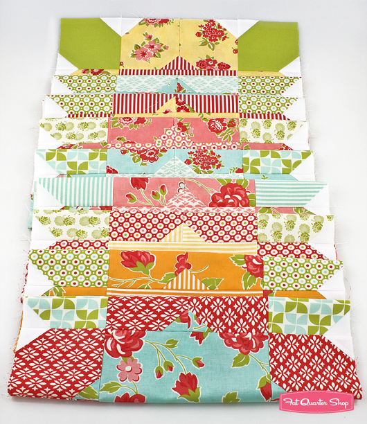 Fat Quarter Shop's Jolly Jabber Sneak Peek Flower Girl Quilt Kit