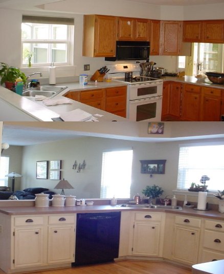 Kitchen trends: Painting Kitchen Cabinets Before And After