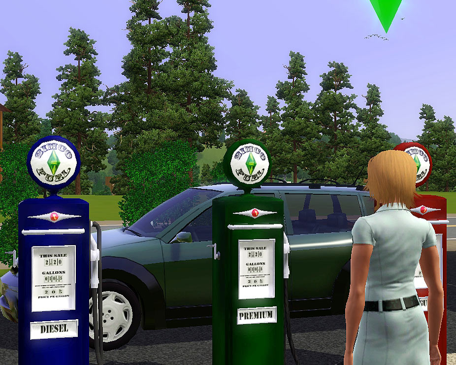 My Sims 3 Blog Old Gas station fuel pump 1950s style by leroy157
