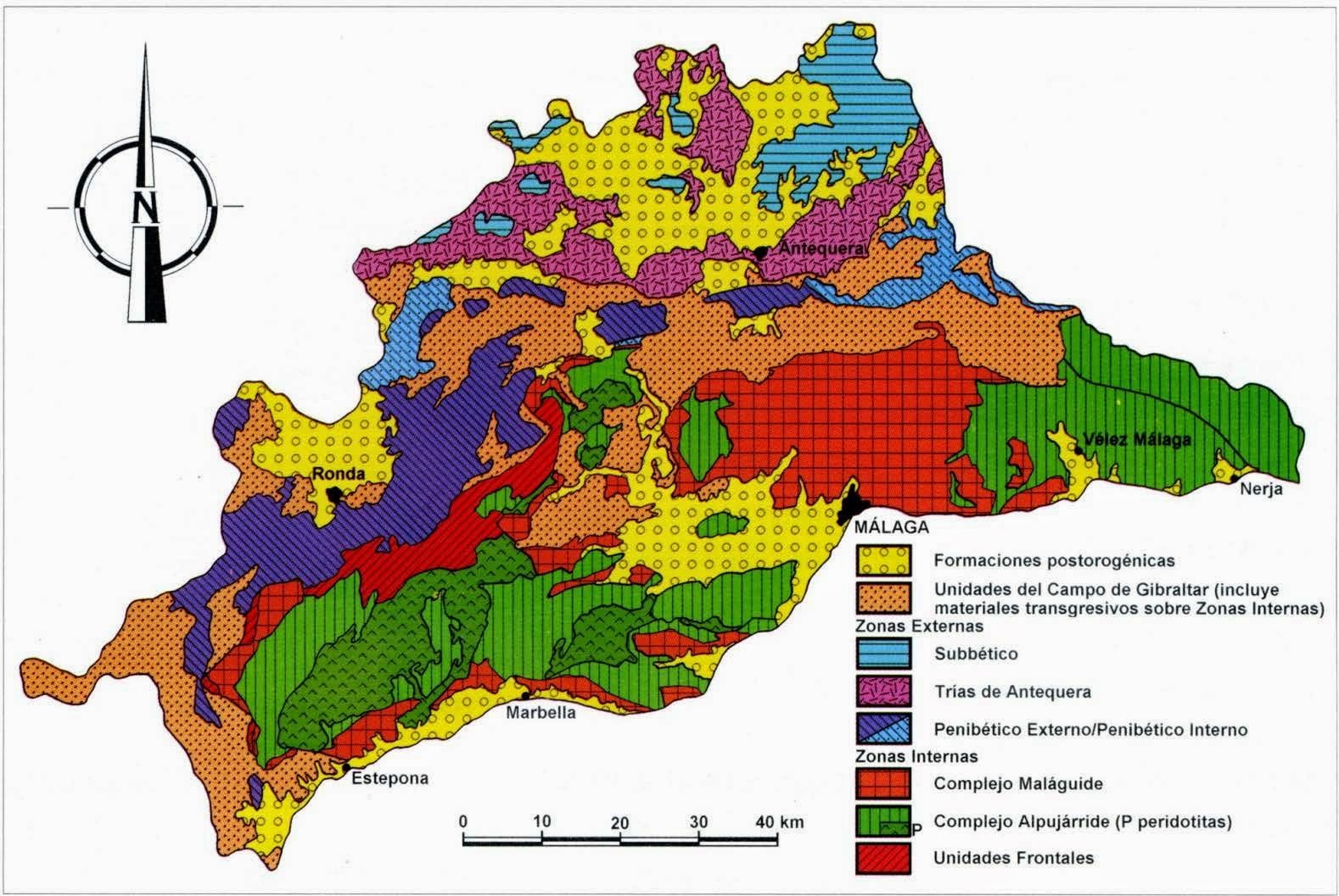 BiodiverCITY Geología de la provincia de Málaga.
