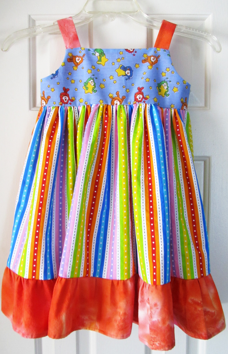 Miss Dandy: Completed Project: McCall's 6387 - Rainbow Brite Dress