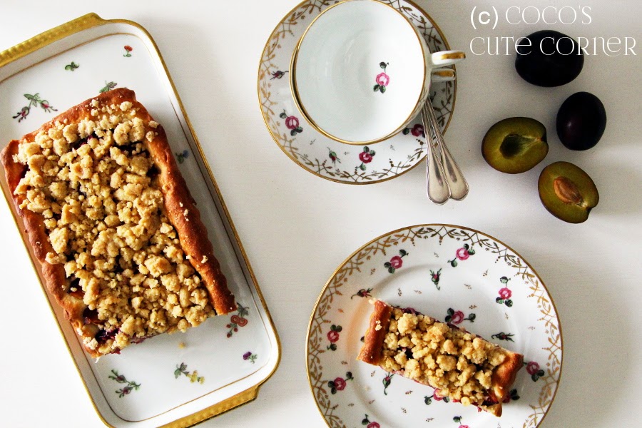 Plum Cake with Crumbles