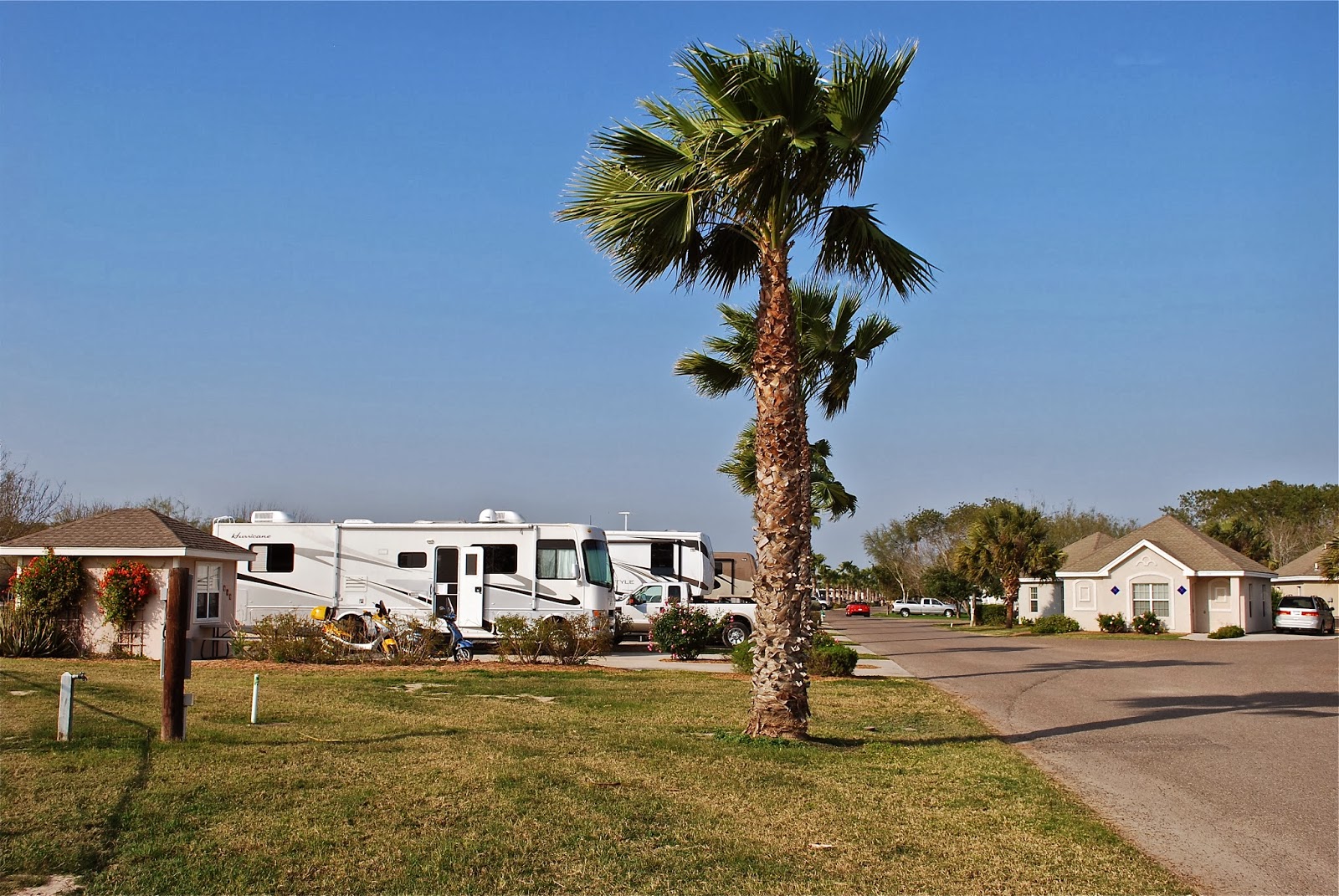 BLUE SKY AHEAD Bentsen Palm Village RV Resort, Texas