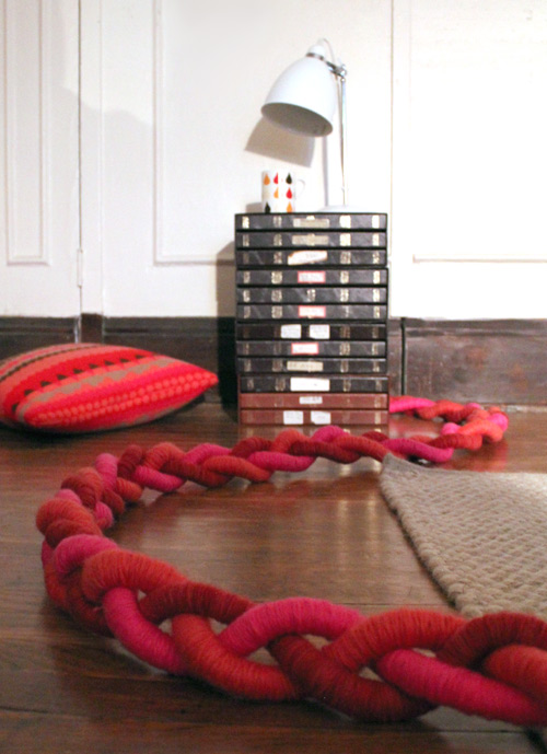 But my new favorite, and the DIY for today, is this awesome yarn wrapped & braided extension