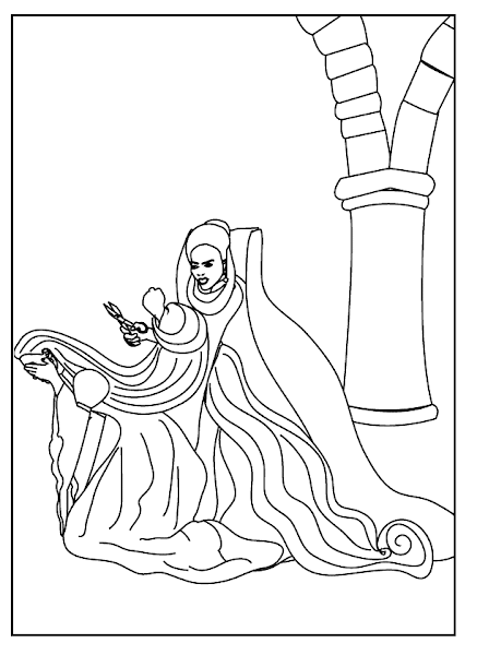 tangled coloring pages rapunzel cake - photo #34